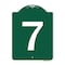 Signmission Designer Series Sign-Sign W/ Number 7, Green & White Aluminum Sign, 18" x 24", GW-1824-22901 A-DES-GW-1824-22901 - alternate 1